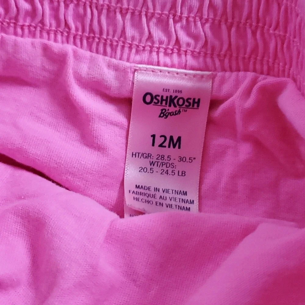 Oshkosh Girls 2 Pack Skirts in Pink and Green Size 12M‎